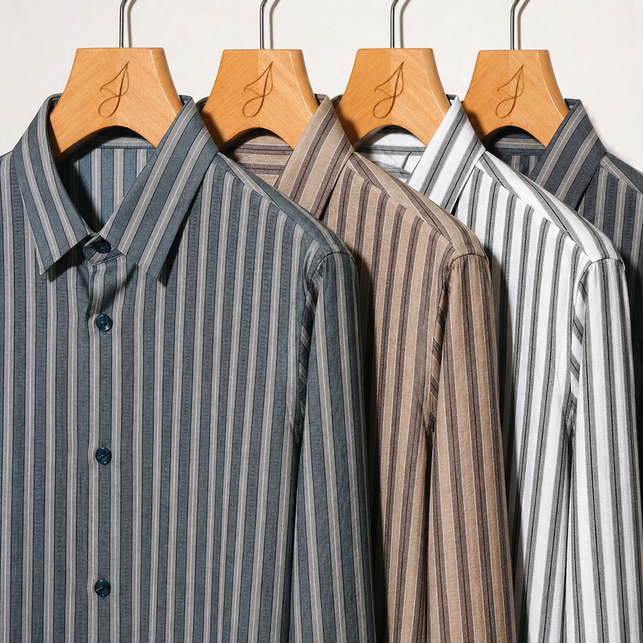 Vertical Stripe Premium Shirts