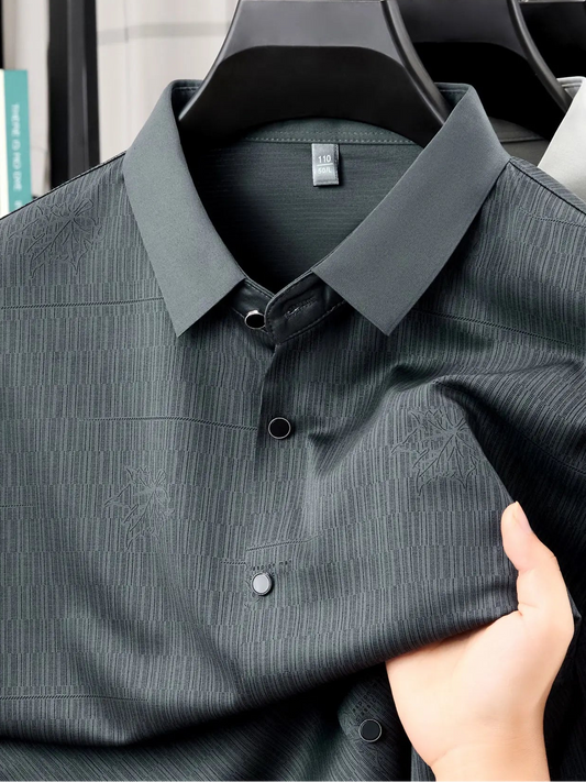 Jiskavi Slate Teal Shirt – Collar, Button & Panel Detail
